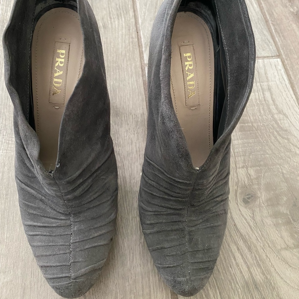 PRADA Grey Booties